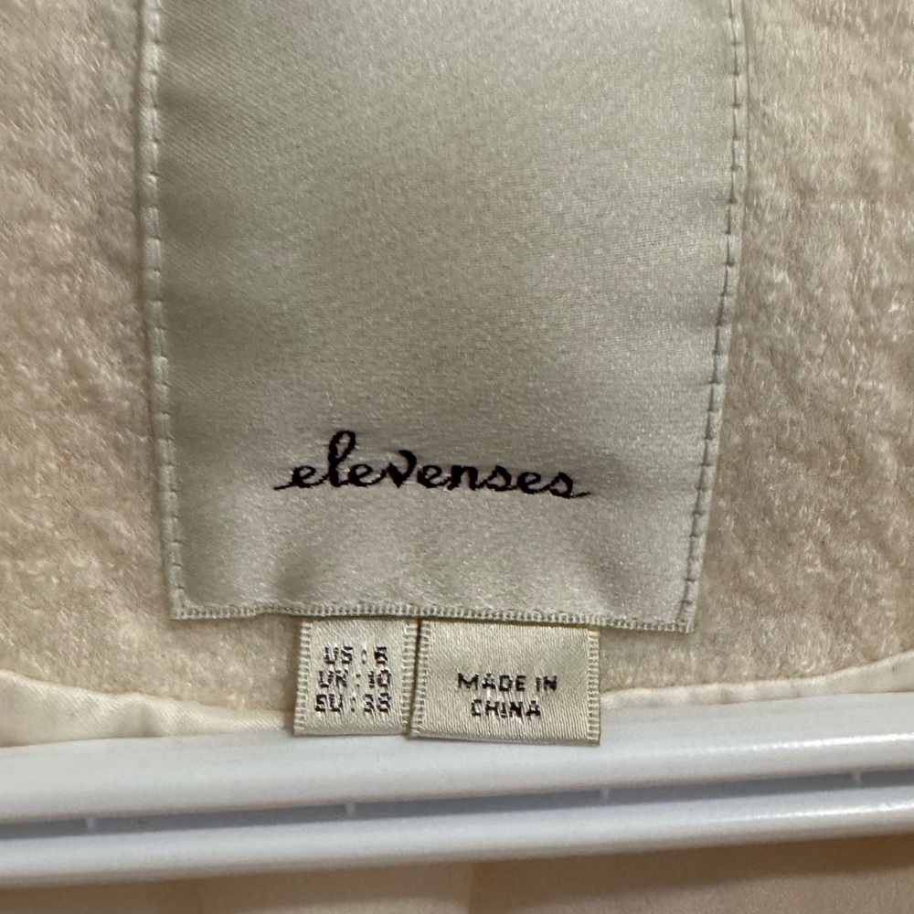 Elevenses Cream Textured Blazer - Picture 3 of 8